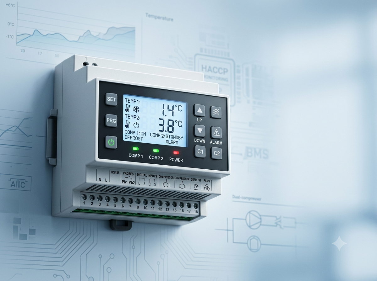 Intelligent controller for refrigeration and ripening chambers